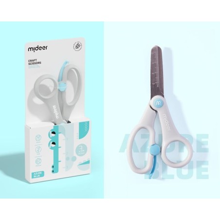 Mideer Nůžky se zaoblenou špičkou modrošedé