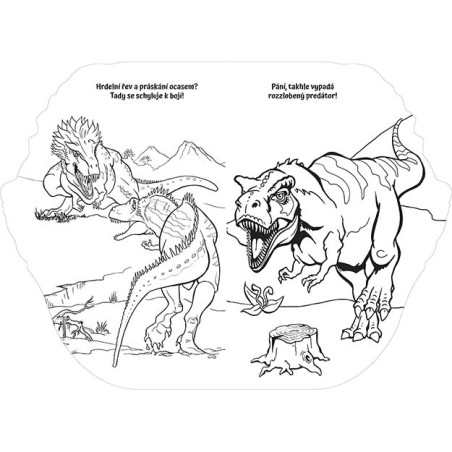 Jiri Models Moje tvarované omalovánky Dinosauři