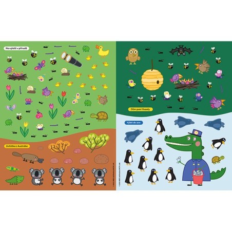 Jiri Models Velká samolepková knížka Peppa má ráda zvířátka