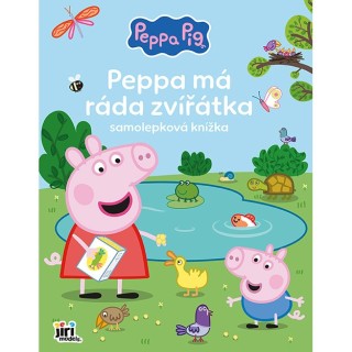 Jiri Models Velká samolepková knížka Peppa má ráda zvířátka