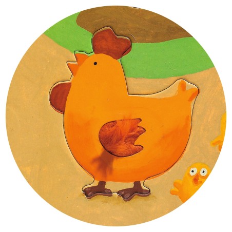 Djeco Puzzle hmatové Farma 20 dílků