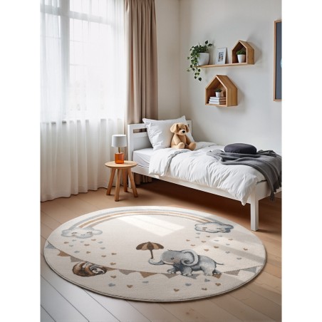 Villeroy & Boch Dětský kusový koberec Boho Kids 106304 Cream Multicolor  kruh