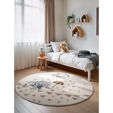 Villeroy & Boch Dětský kusový koberec Boho Kids 106303 Cream Multicolor  kruh