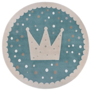 Hanse Home Dětský koberec Adventures 105970 Cream Blue 140 cm kruh