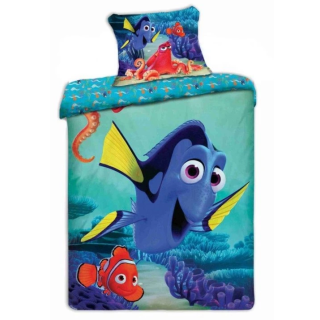 Jerry Fabrics Dětské povlečení Hledá se Dory 140x200, 70x90 cm