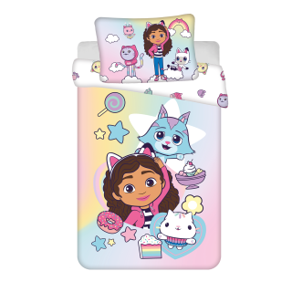 Jerry Fabrics Dětské povlečení do postýlky Gabbys Dollhouse Sugar dream baby 100x135, 40x60 cm