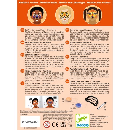 DJECO Kreativní sada Líčení džungle