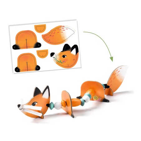 DJECO Kreativní sada Navlékání zvířátek