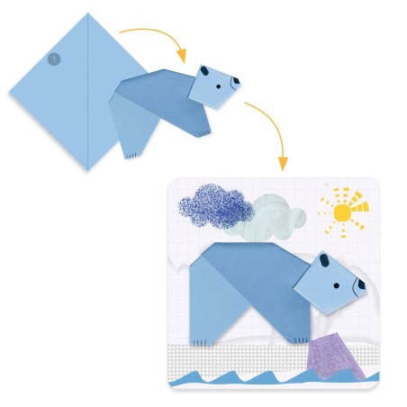 DJECO Kreativní sada Papírová zvířátka