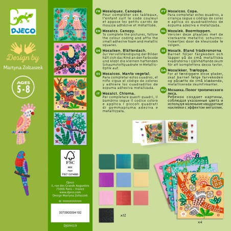 DJECO Kreativní sada Třpytivá mozaika