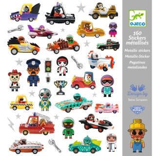 DJECO Samolepky Crazy Motors