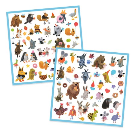 DJECO Samolepky Postavičky Djeco zvířátka