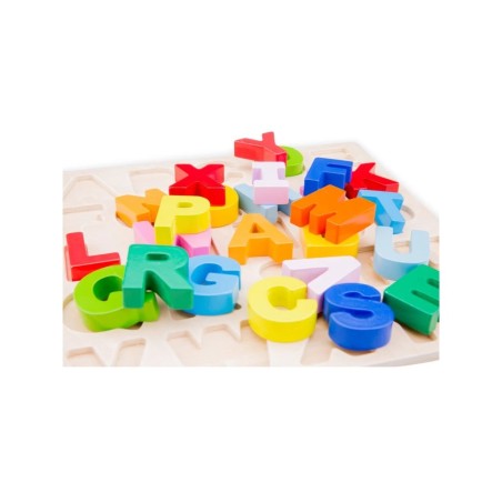 New Classic Toys Dřevěné vkládací puzzle velká abeceda