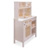 Woet Dětská dřevěná kuchyňka růžová s ratanem