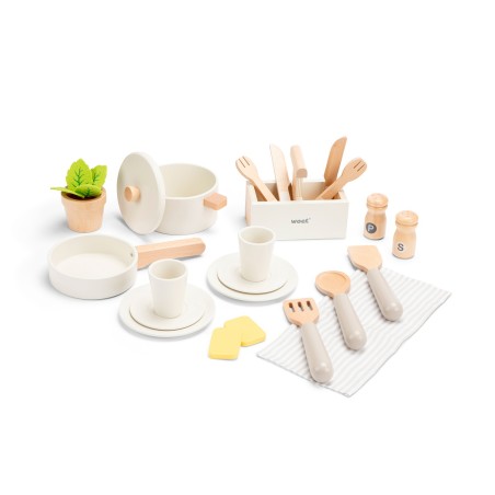 Woet Dřevěná dětská kuchyňka s myčkou nádobí