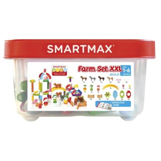 SmartMax Magnetická stavebnice Kontejner Farmářská sada XXL 116 ks