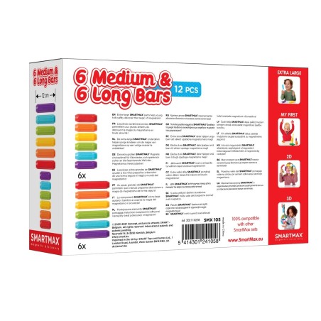 SmartMax krátké a dlouhé tyče 12 ks