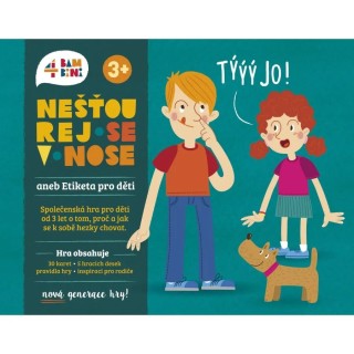 4bambini Vzdělávací hra Nešťourej se v nose! aneb Etiketa pro děti