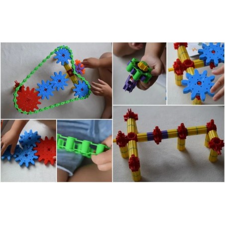 Quercetti Georello 3D Gear Tech 266 dílů