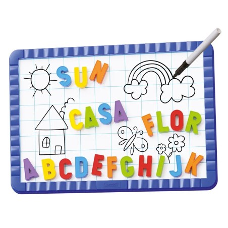 Quercetti Magnetická tabule s písmeny 48 ks magnetů