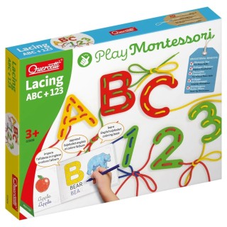 Quercetti Play Montessori Provékání ABC+123