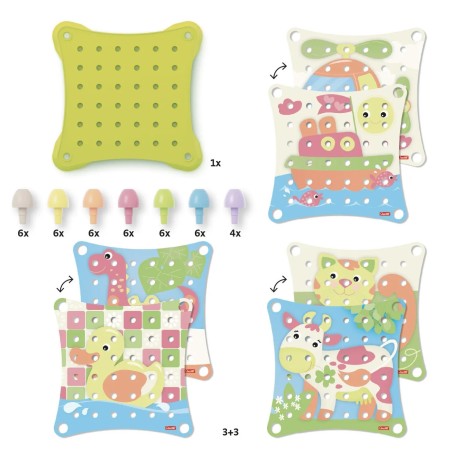 Quercetti PlayEco Jumbo Peggy Evo mozaika