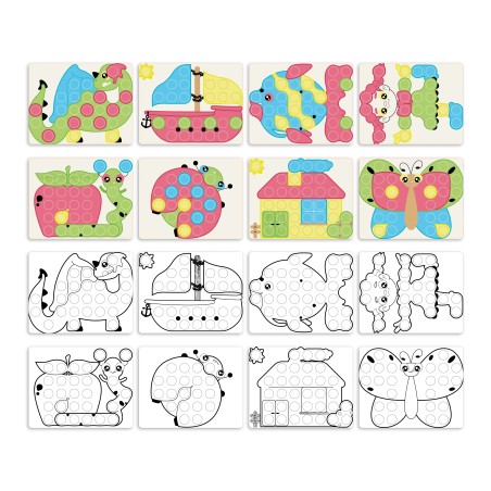 Quercetti PlayEco Mozaika Fantacolor Junior