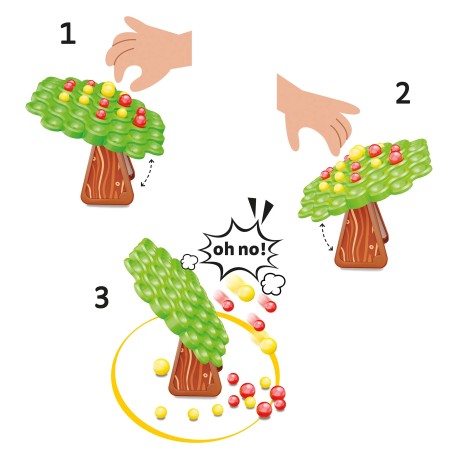 Quercetti Stay Apple balanční hra Jablíčkobraní