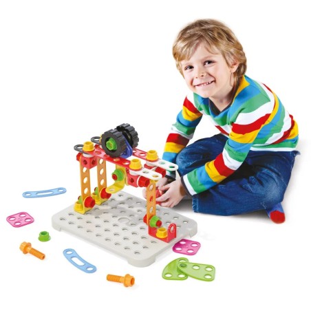 Quercetti Tecno Jumbo Toolbox konstrukční stavebnice 86 ks