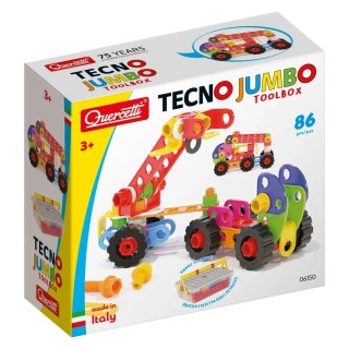 Quercetti Tecno Jumbo Toolbox konstrukční stavebnice 86 ks