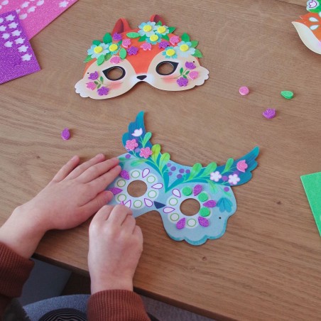 DJECO DIY Kreativní sada Masky lesní zvířaty