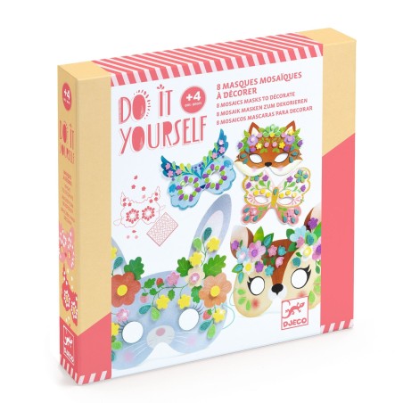 DJECO DIY Kreativní sada Masky lesní zvířaty