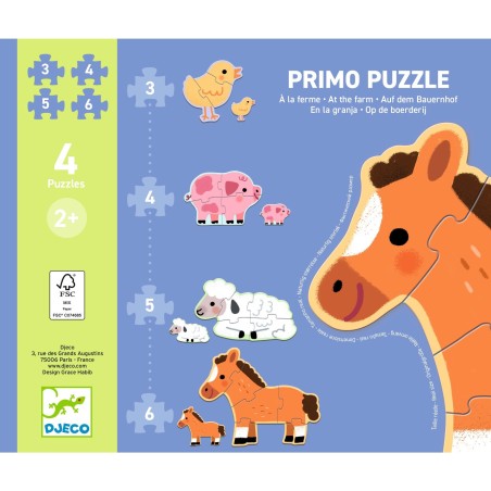 DJECO Puzzle Primo Na farmě