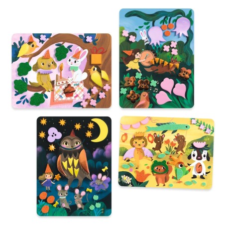 DJECO Kreativní sada Pěnová koláž Třpytivé oslavy