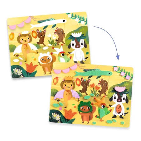 DJECO Kreativní sada Pěnová koláž Třpytivé oslavy