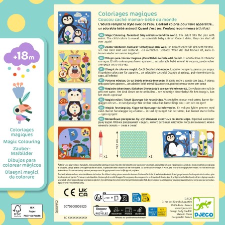 DJECO Vodní omalovánky Zvířecí miminka