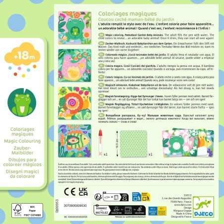 DJECO Vodní omalovánky Zvířátka v zahradě