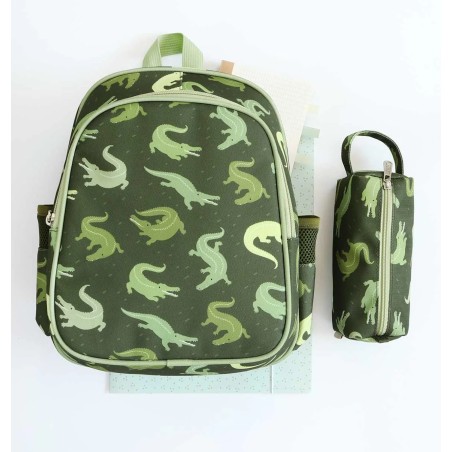 A Little Lovely Company batůžek do školky krokodýl
