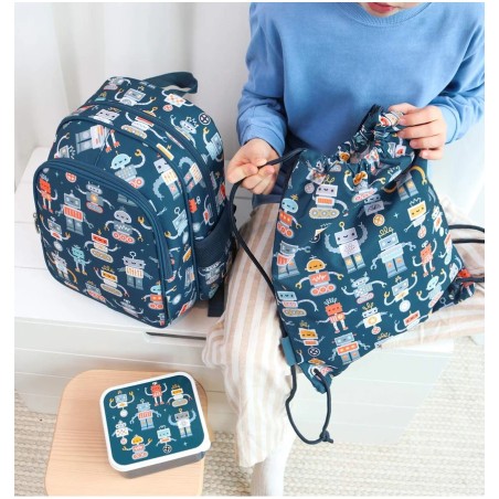 A Little Lovely Company batůžek do školky roboti