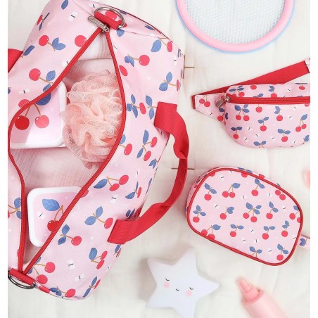 A Little Lovely Company Dětská cestovní taška třešně