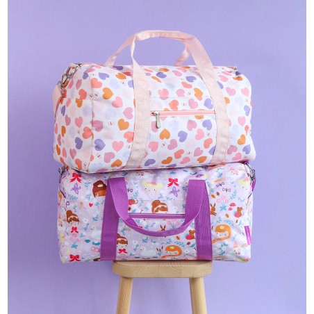 A Little Lovely Company Dětská cestovní taška srdce