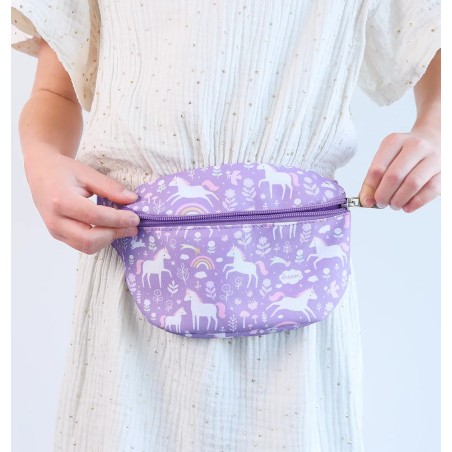 A Little Lovely Company Dětská ledvinka jednorožci a duha