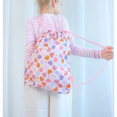 A Little Lovely Company Dětský sportovní pytel srdce