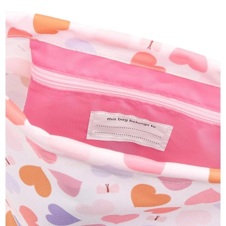 A Little Lovely Company Dětský sportovní pytel srdce