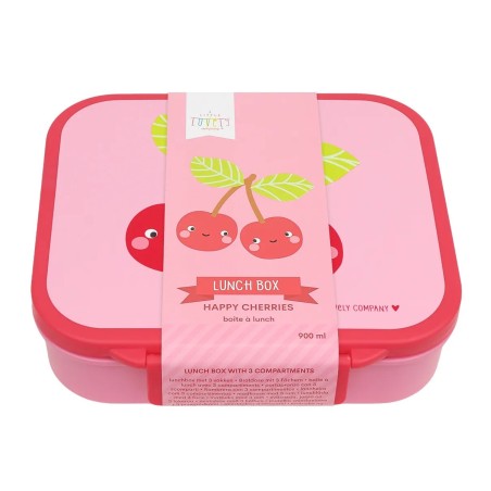A Little Lovely Company Krabička na svačinu veselé třešničky