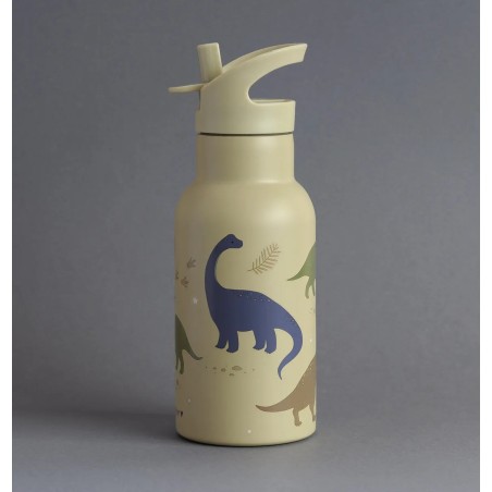 A Little Lovely Company Nerezová lahev na pití dinosauři 350 ml