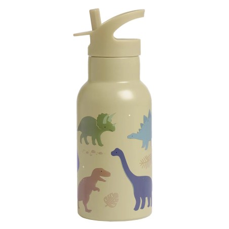 A Little Lovely Company Nerezová lahev na pití dinosauři 350 ml