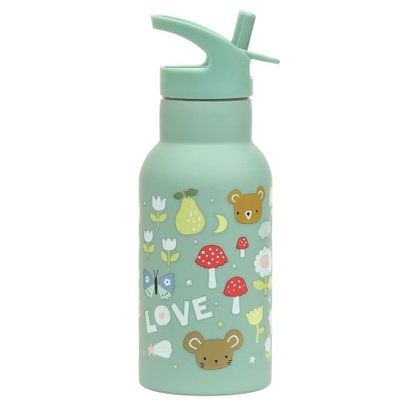 A Little Lovely Company Nerezová lahev na pití radost 350 ml