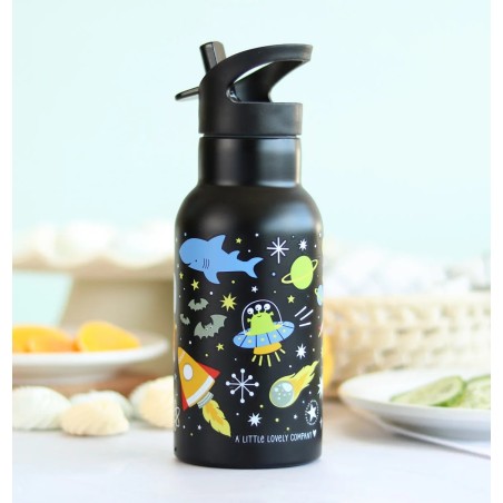 A Little Lovely Company Nerezová lahev na pití vesmír 350 ml