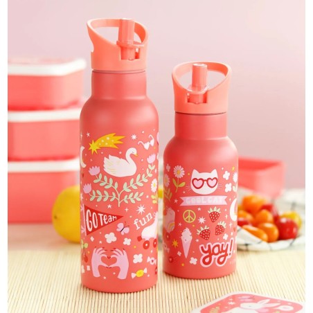 A Little Lovely Company Nerezová lahev na pití zábava 350 ml
